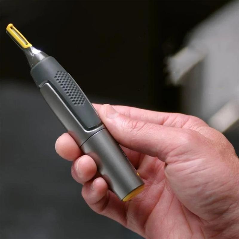 Professionele Ultradunne Precisietrimmer | Titanium Roestvrijstalen Bladen | Ingebouwde LED-Lamp | Micro-Oscillatie Technologie | Voor Neus, Oren & Contouren