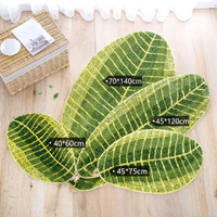 VelvetLeaf Badkamer Tapijt | Flocke badmat met luxe uitstraling en antisliptechnologi