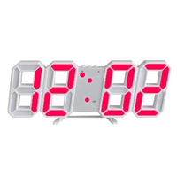 Futuristische LED Wandklok – Minimalistisch Ontwerp met Slimme Tijdweergave