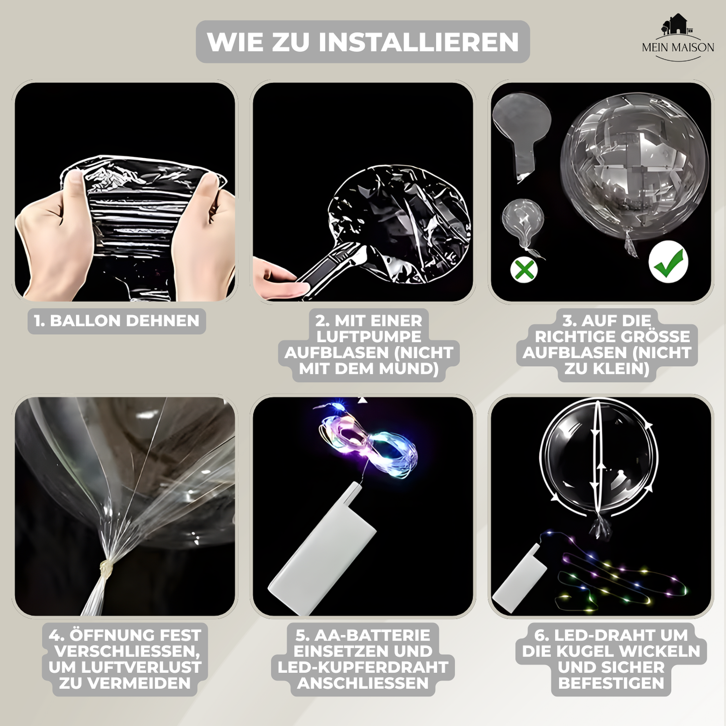 5+5 GRATIS | PartyGlow – Verlicht elk feest met warme, herbruikbare LED-luchtballon-verlichting