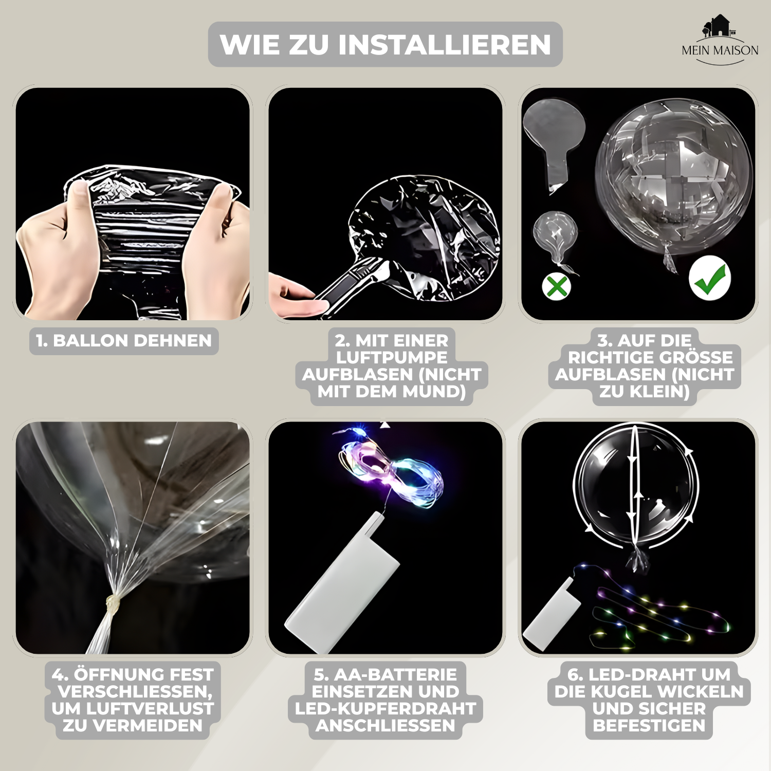 5+5 GRATIS | PartyGlow – Verlicht elk feest met warme, herbruikbare LED-luchtballon-verlichting