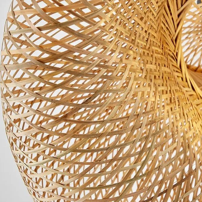 Aira Handgeweven Natuurlijke Bamboe Hanglamp