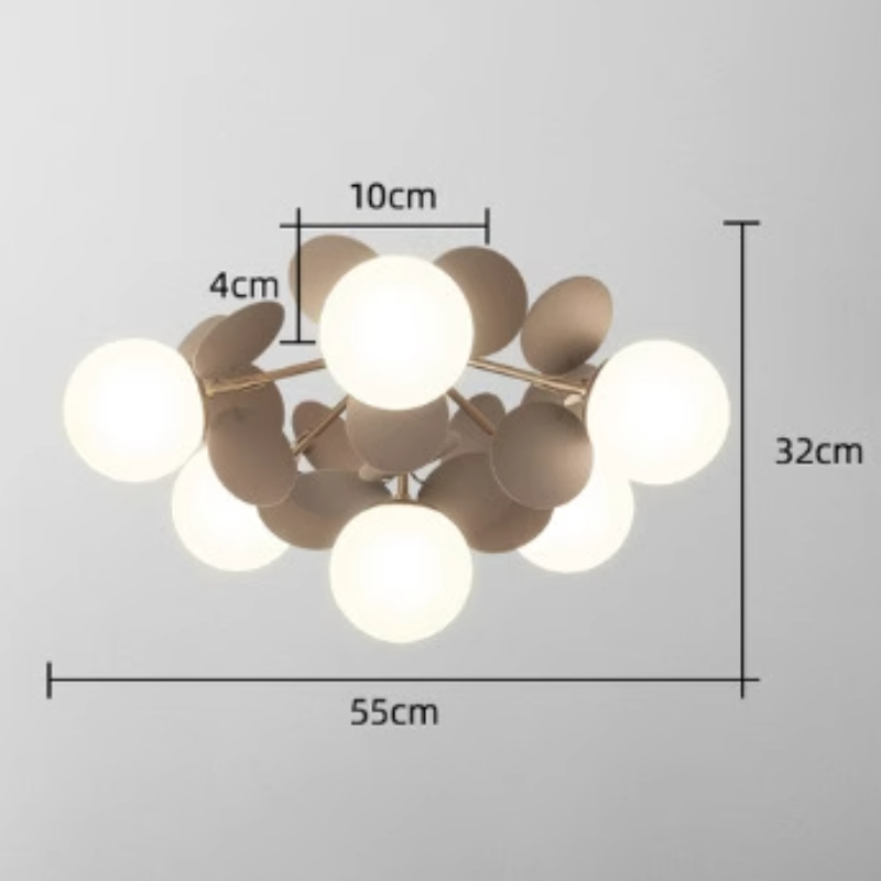 Nexen Multikleurige Bloemen Tak Kroonluchter Woonkamer