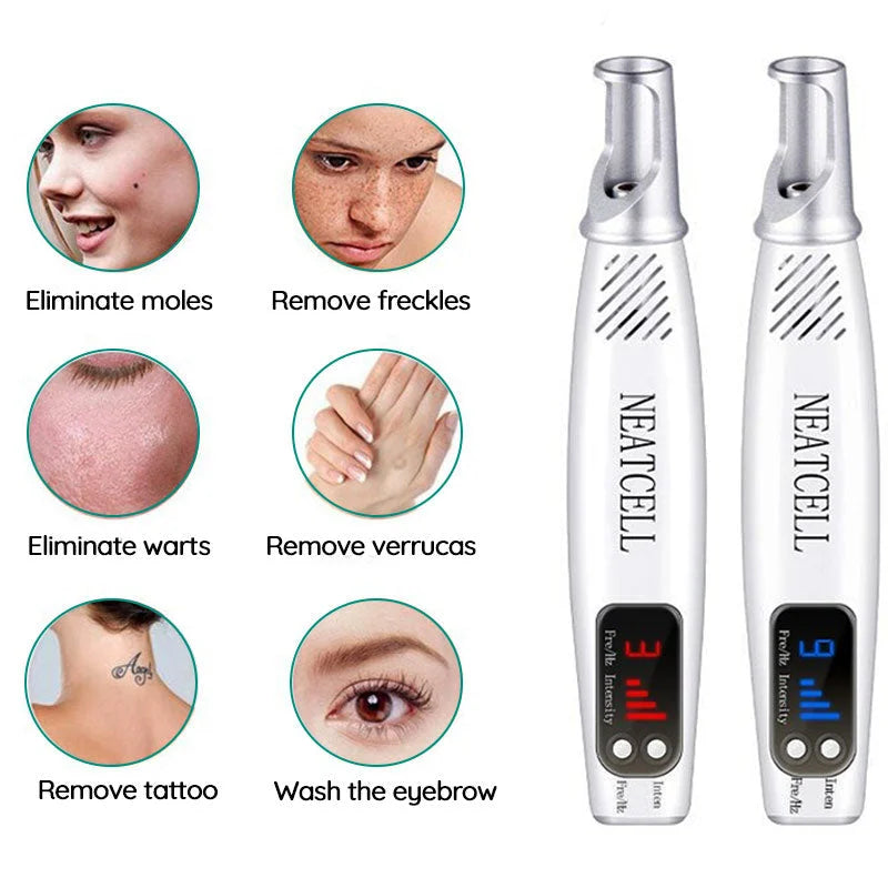 Professionele Picoseconde Laserpen | Tattoo- & Pigmentverwijdering | Dual-Mode Rood & Blauw | Effectieve Melaninefragmentatie voor Thuisgebruik