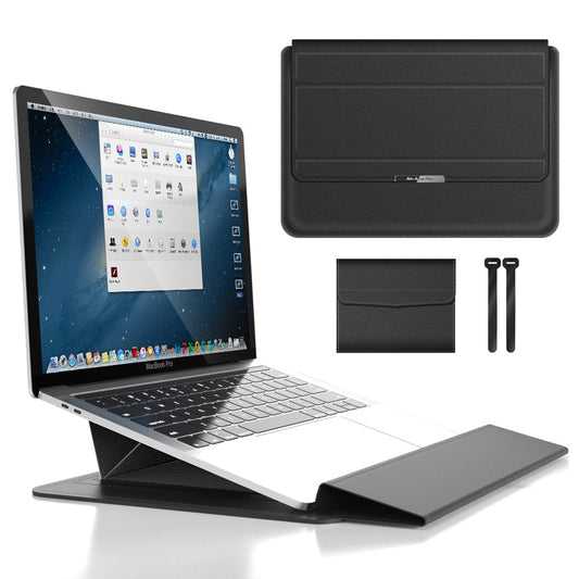 Vouwbare 2-in-1 beschermtas voor laptop | Premium hoes met ondersteuning