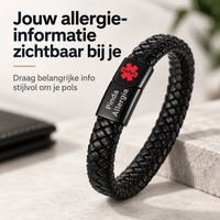 Custom AlertBand | Medische Allergie Armband met Persoonlijke Gravering