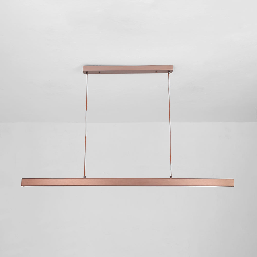 Arisha Moderne LED Hanglamp Lineair Zwart/Bruin Eetkamer Metaal
