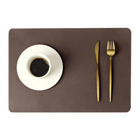 Moderne Rechthoek Waterdichte PU Leren Placemat