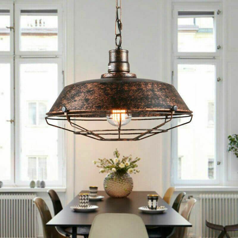 Epoch Rustieke Zwarte Industriële Hanglamp Schaduw