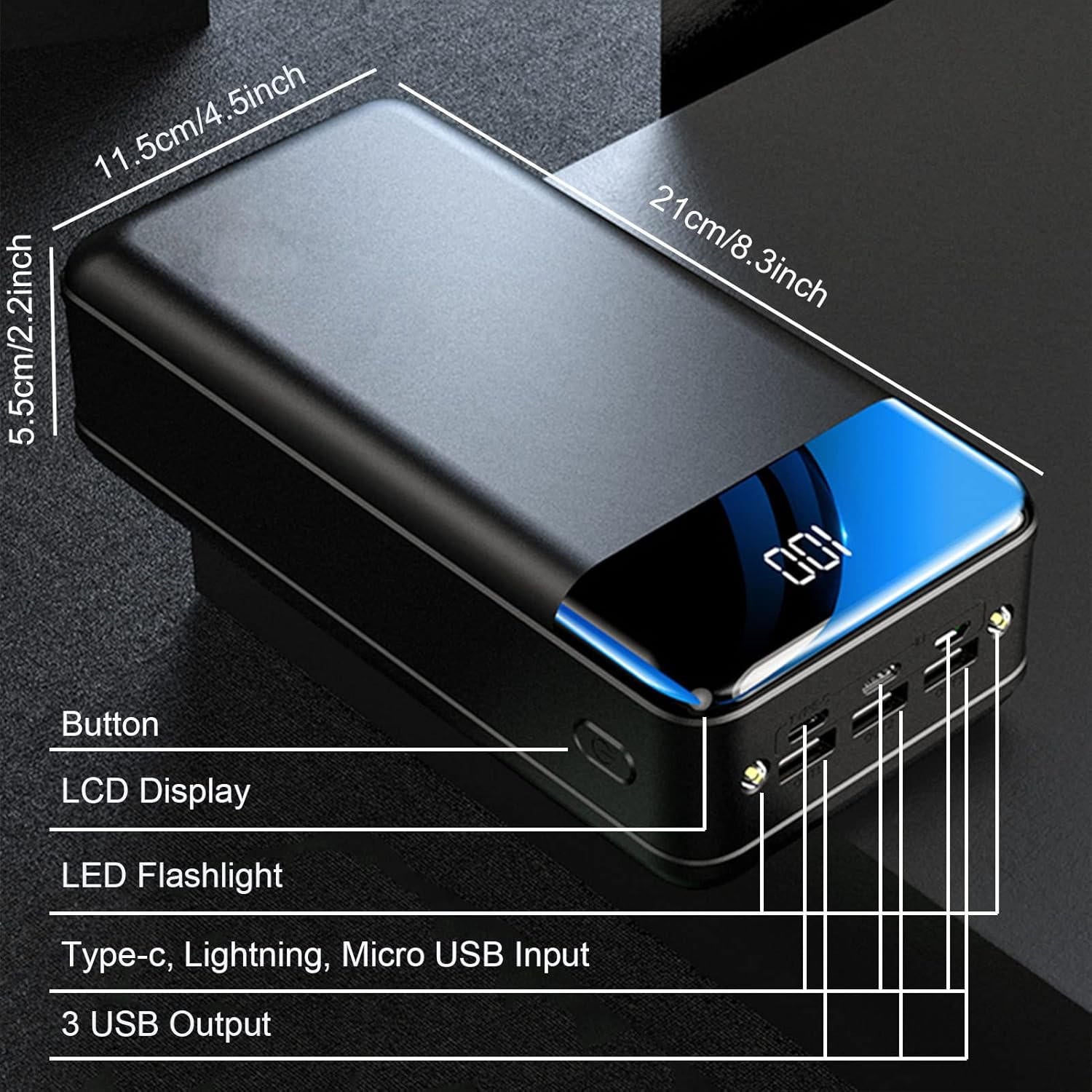 Ultieme Power Bank 50.000mAh – Snel en Veelzijdig