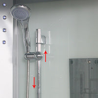 Dubbele Schuif Douchecabine Ronde Douchecabine met Licht en Handdoekrek