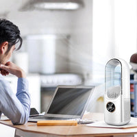 Airevo™ | Bladeloze USB-Ventilator | 6 Snelheden | Stil & Met Timer | Luchtbevochtiging