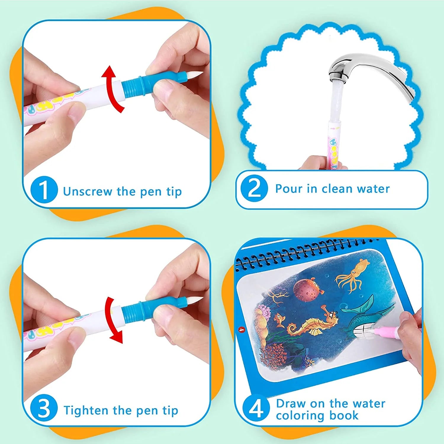 Magic Water Book | Stimuleer de verbeelding met alleen water