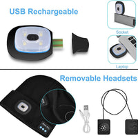 Bluetooth Beanie Hoed Licht Draadloze Hoofdtelefoon