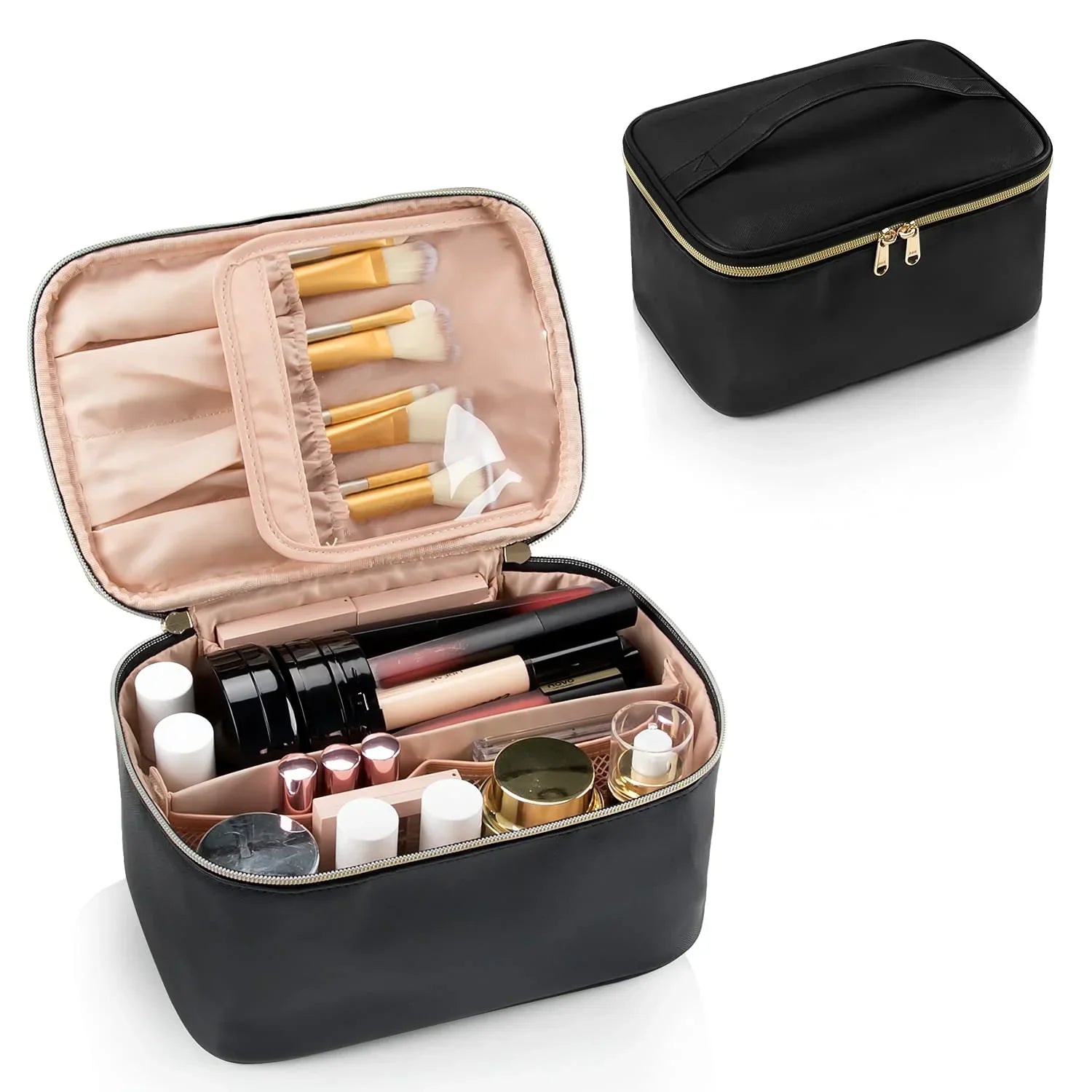 Skanto | Praktische make-up organizer voor reizen | Met vakken en scheidingswanden