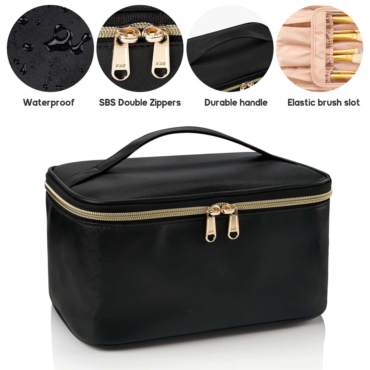 Skanto | Praktische make-up organizer voor reizen | Met vakken en scheidingswanden