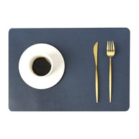 Moderne Rechthoek Waterdichte PU Leren Placemat