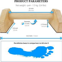 Calisthenics PowerBars – Sterke Houten Push-Up Steunen