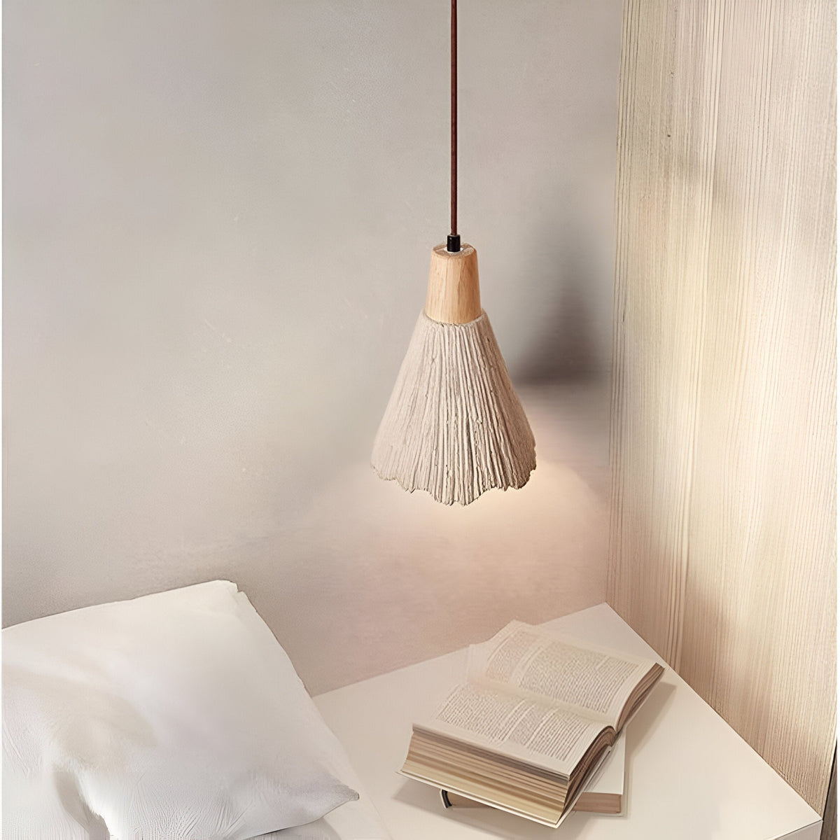 Crème Retro Wabi-Sabi LED Hanglamp