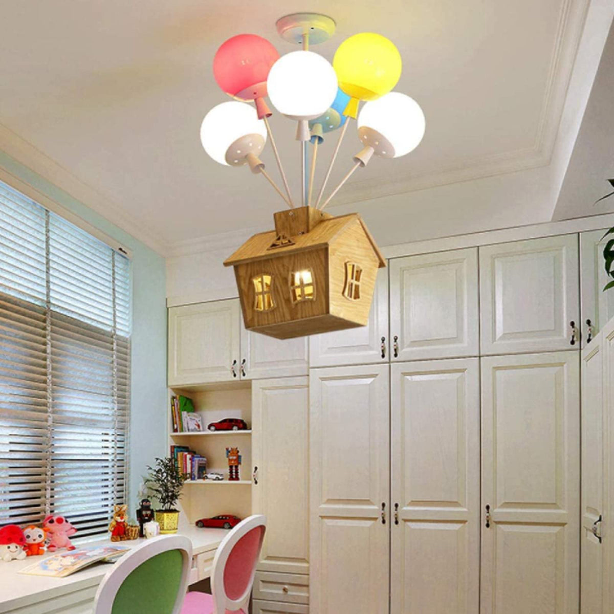 Aria Designer Plafondlamp Hout Kinderkamer