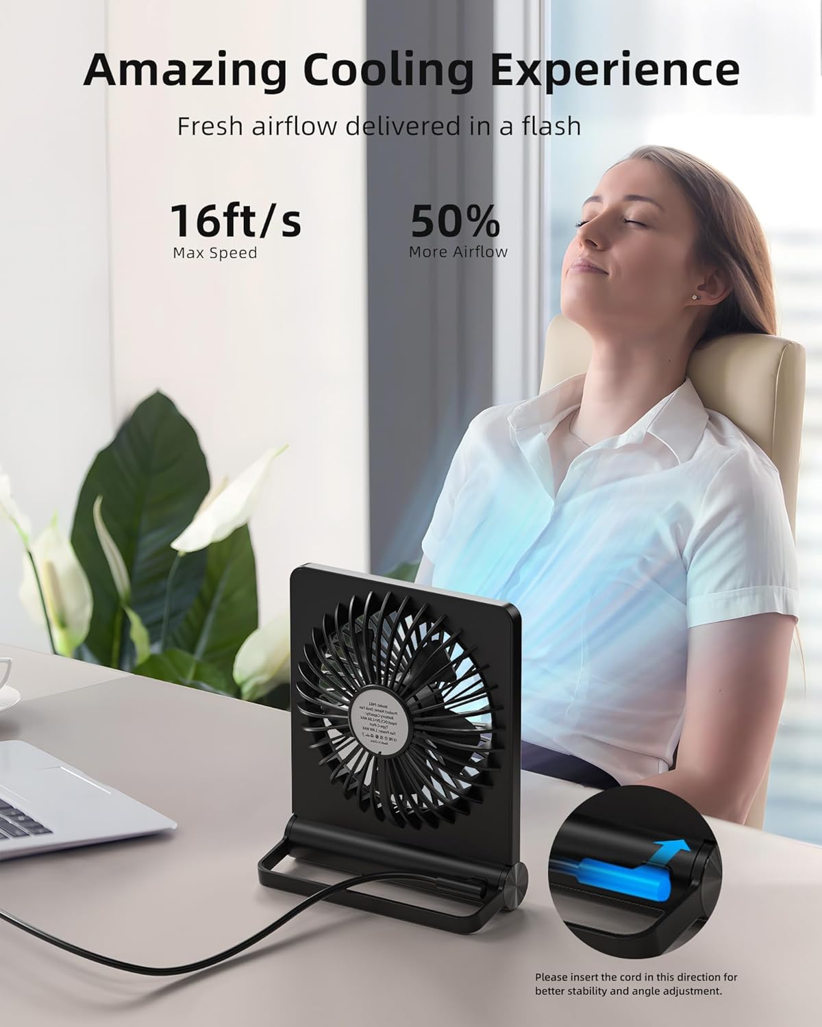 Sterke Wind Ultra Stille Kleine Tafelventilator