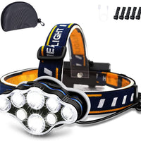 Ochter 18000 Lumen Oplaadbare Hoofdlamp, 8 Modussen, Waterdicht, USB, Rode & Witte Lichten