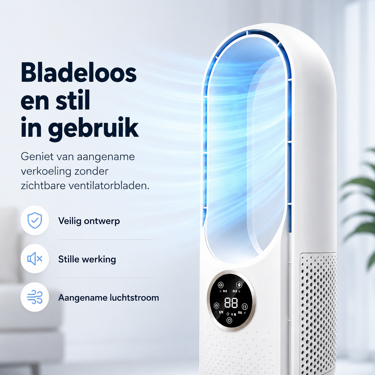 Torenv ventilator | Stille ventilator | Tafelventilator | Fluisterkoel