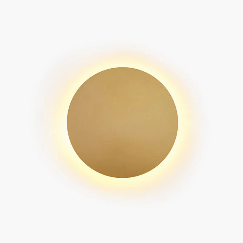 Kyris Ronde Minimalistische Wandlamp Zwart/Goud/Wit. Woonkamer