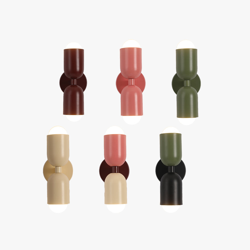 Kira Wandlamp Cilinder Scandinavisch Gekleurd Metaal Woonkamer