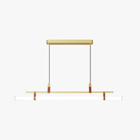 Inari Moderne Lineaire Metalen Hanglamp, Zwart/Goud