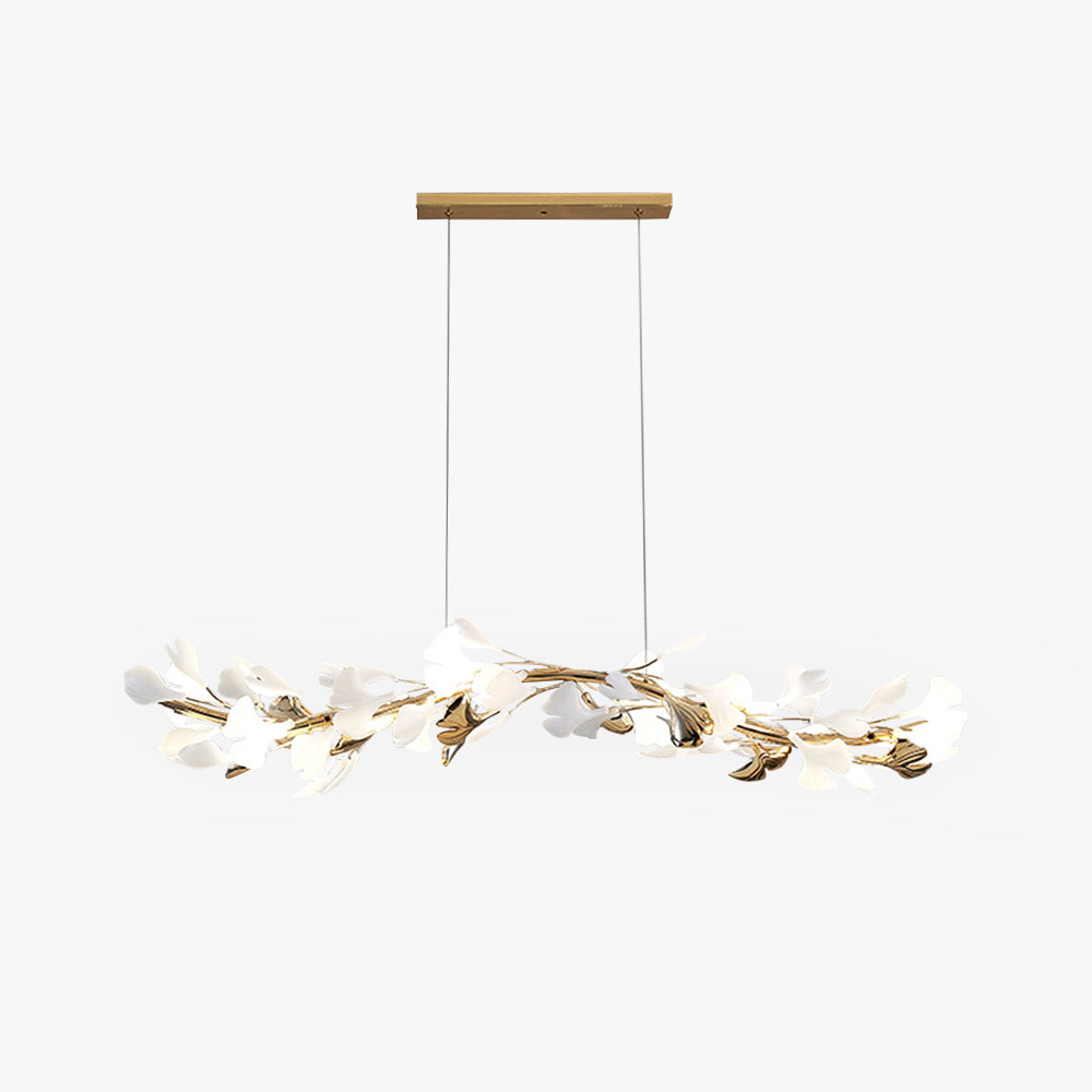 Olivia Moderne Art Deco Metaal & Keramiek Kroonluchter, Goud