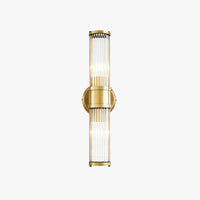 Kristy Amerikaanse Cilindrische Elegante Gouden Glas/Metaal Vanity Wandlamp