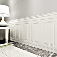 Glam Waterdichte Wandbekleding Effen Kleur Peelen en Plakken Binnenwandpaneel