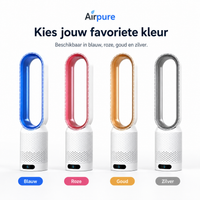 Airpure | Compact 3-in-1 Luchtreiniger & Koeler | Met Oscillatie & LED Aanraakbedieningspaneel