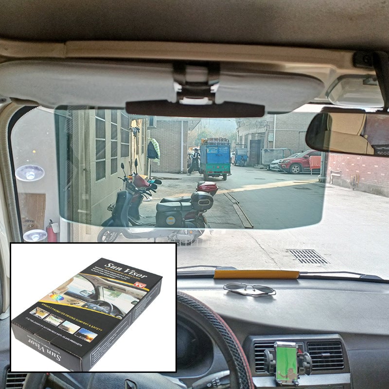 Zonneblender voor de auto met gepolariseerde verblindingsbescherming