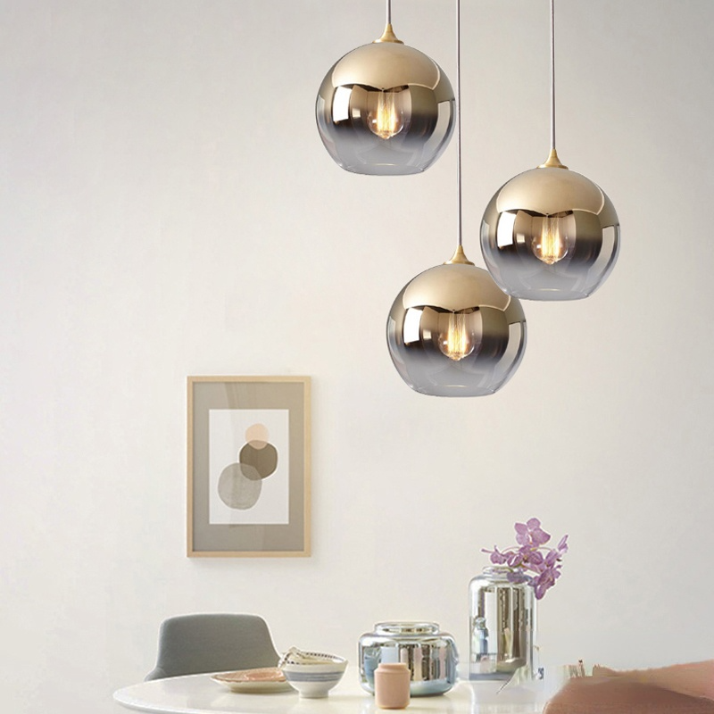 Brina Frosted Balloon Hanglamp Gradient
