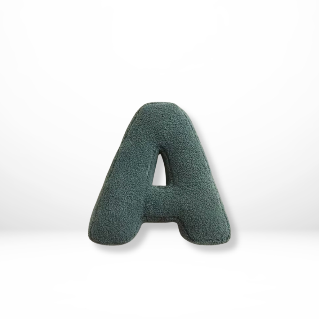 Avenia - Fluwelen Alfabet Sierkussen Met Letters A Tot Z
