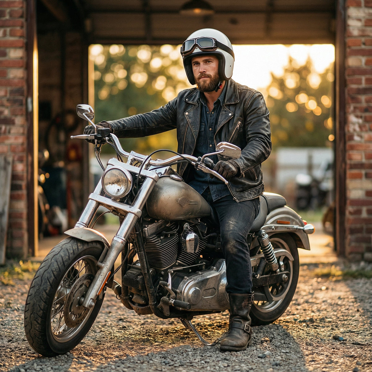 Leren Motorbril – RiderEdge