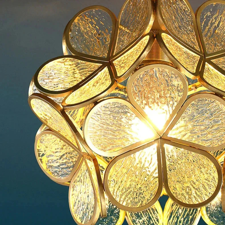Bloeiende Nordic Bloem Glas Hanglamp