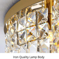 Kristy Luxe Plafondlamp van Metaal/Kristal