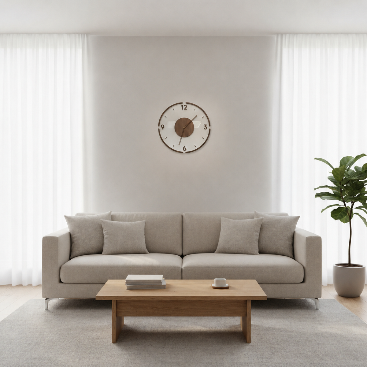Noorse Stille Wandklok