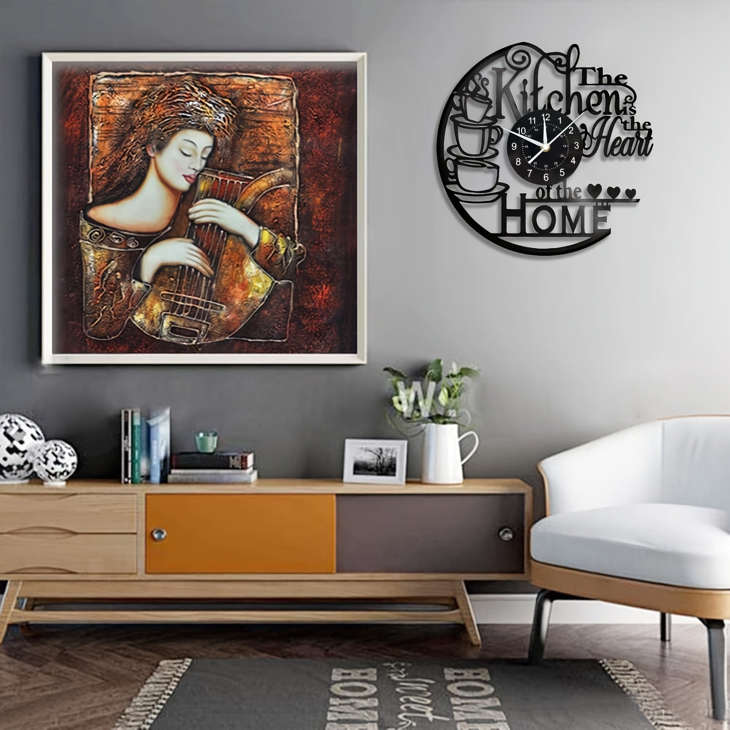 Gezellige Keuken Wandklok – Voor een Warme Sfeer