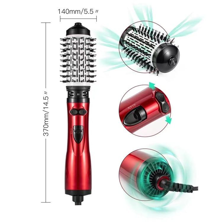 3-in-1 Rotating Hot Air-Hairstyler en Föhn