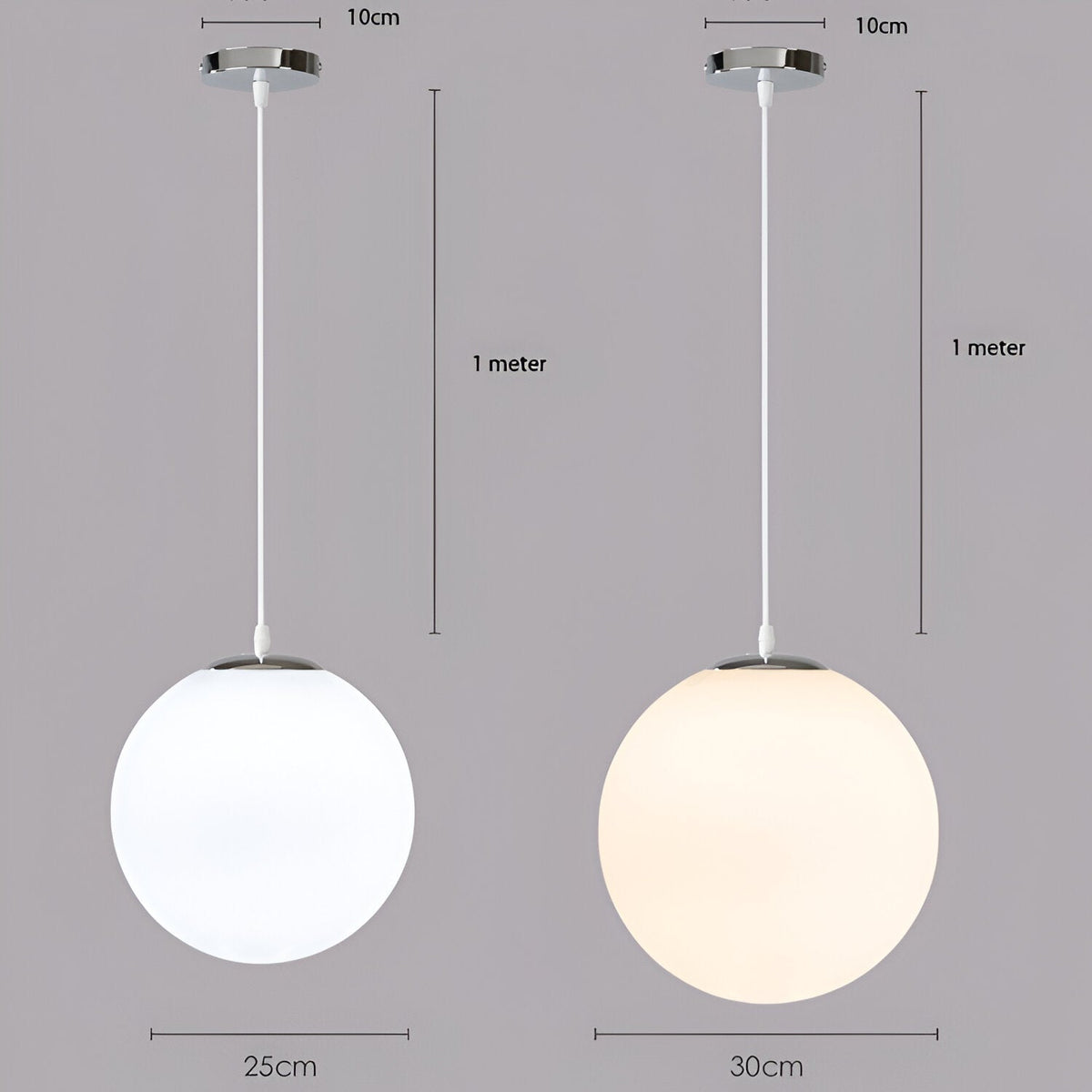 Nordic Globe Melkglas Hanglamp