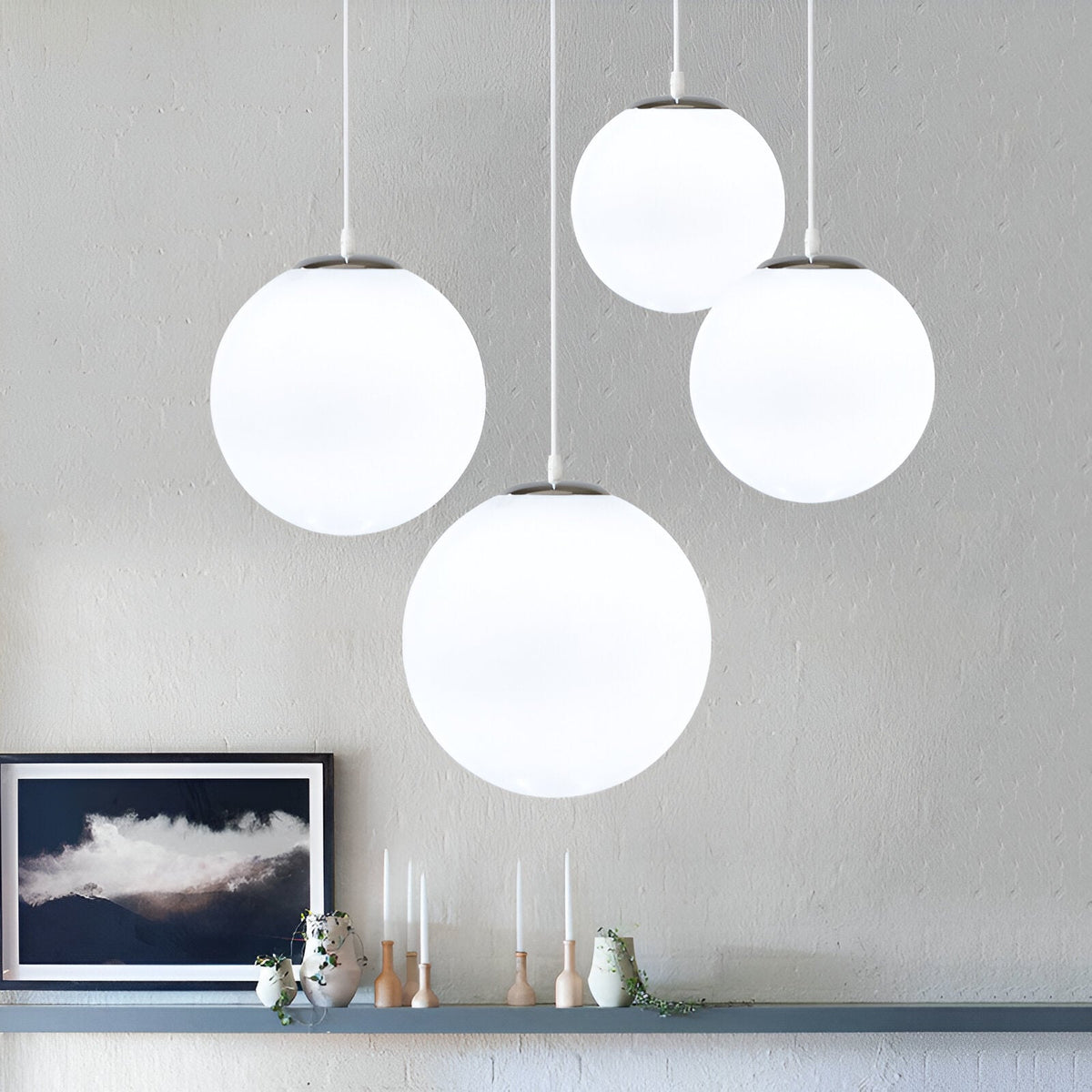 Nordic Globe Melkglas Hanglamp