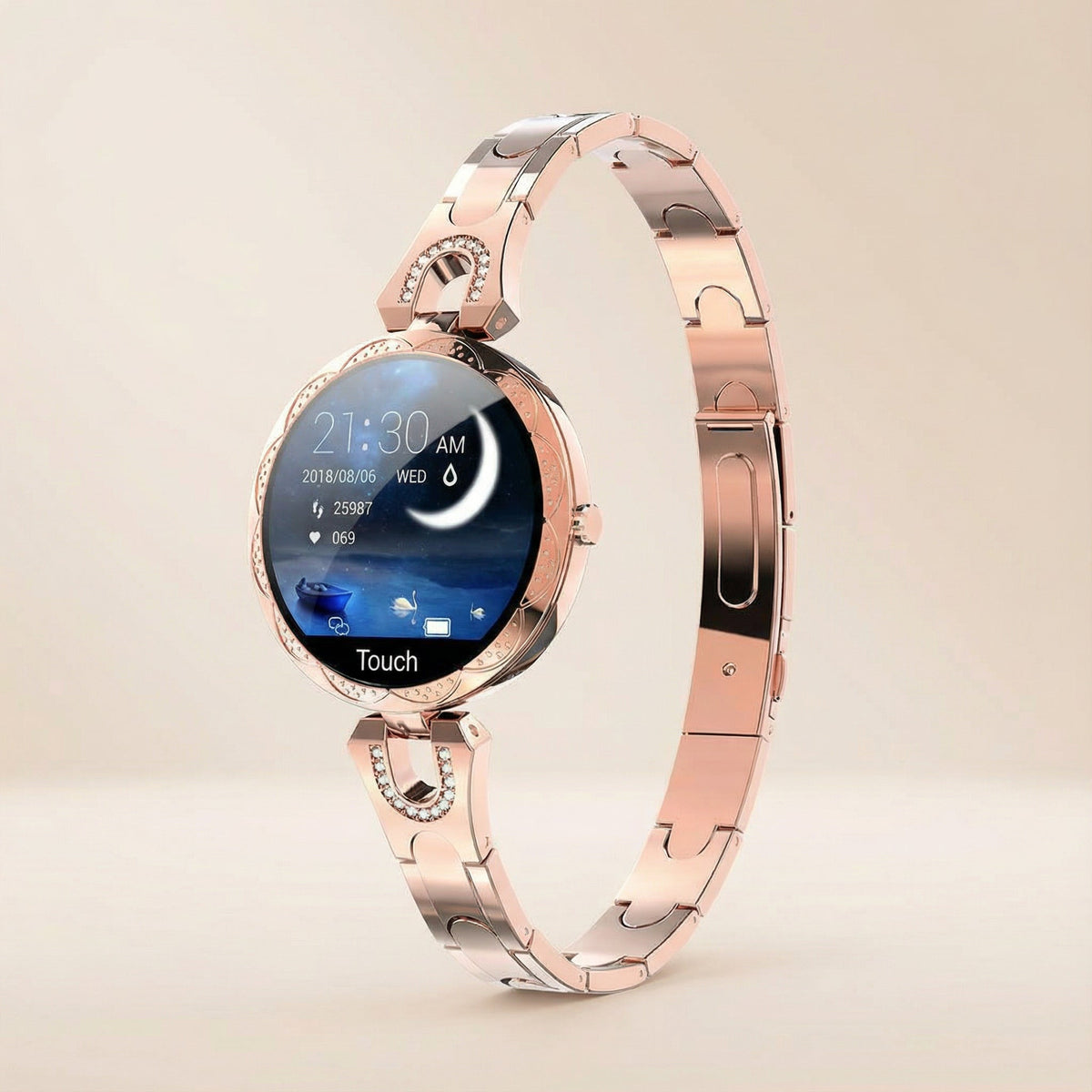 AquaFit Dames Smartwatch waterdicht – Touchscreen, Activiteitsfuncties & IP67