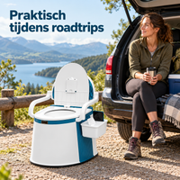 Draagbaar Festivaltoilet voor Festivals, Roadtrips & Lange Reizen