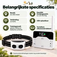 Draadloze Hondenomheining voor Camping & Caravan – 2-in-1 Trainingshalsband