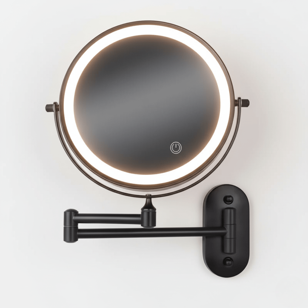MAGNIFILUX – LED Vergrotende Spiegel met Instelbare Verlichting en Oplaadbare Accu