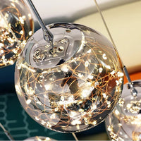AstraLumen Glazen Bol Trap Chandelier Verhoogt Trapverlichting